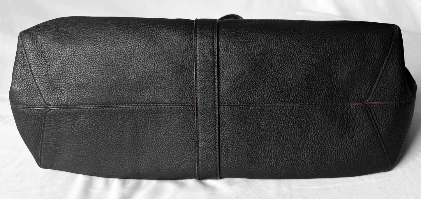 Modern Coach Black Metropolitan Portfolio Leather Tote Briefcase, Style 40532