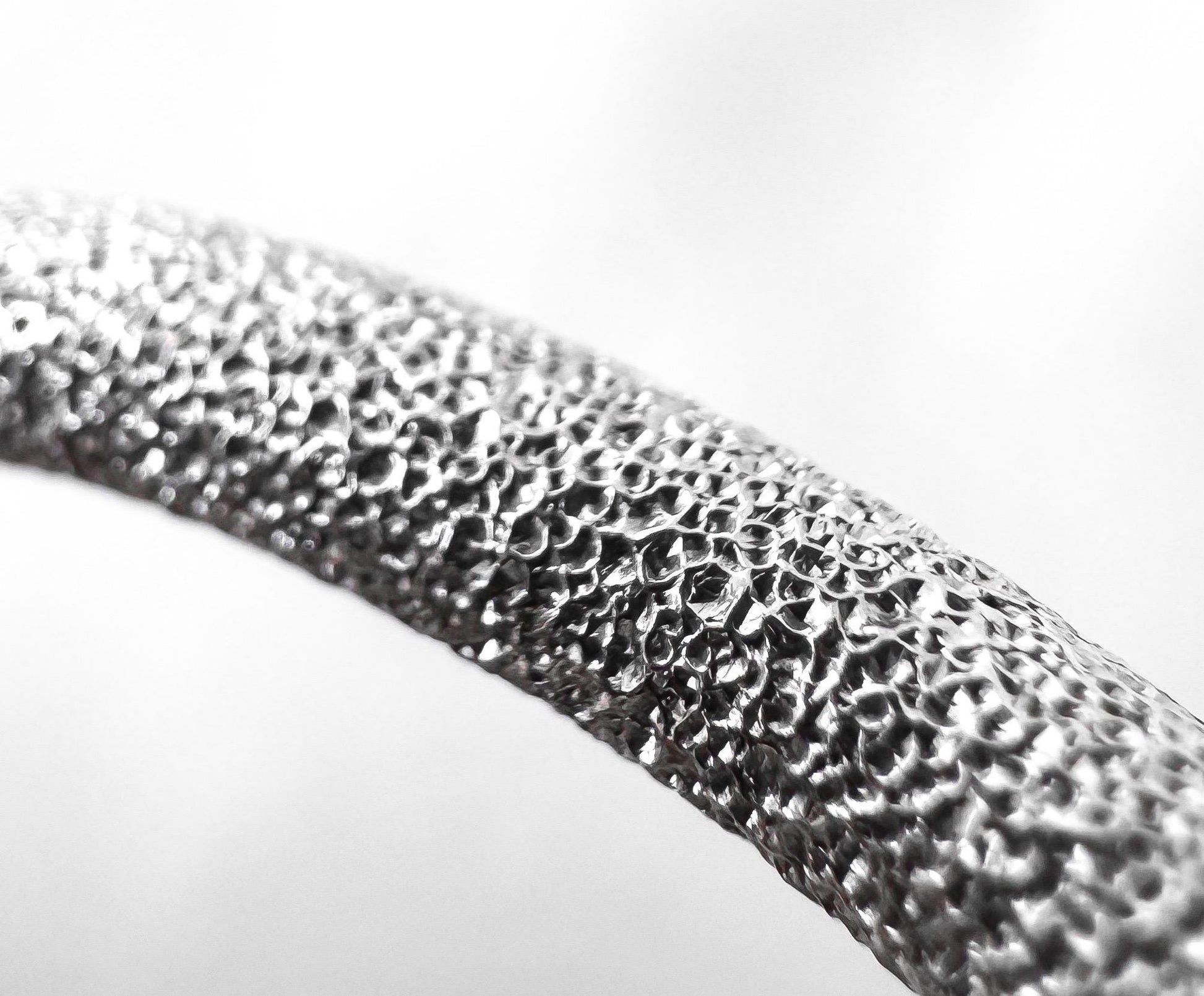 14K Italy White Gold Twisted Stardust Textured Oblong Tube 1.5 Inch Hoop Earrings, Unique Statement Minimalist Hoops