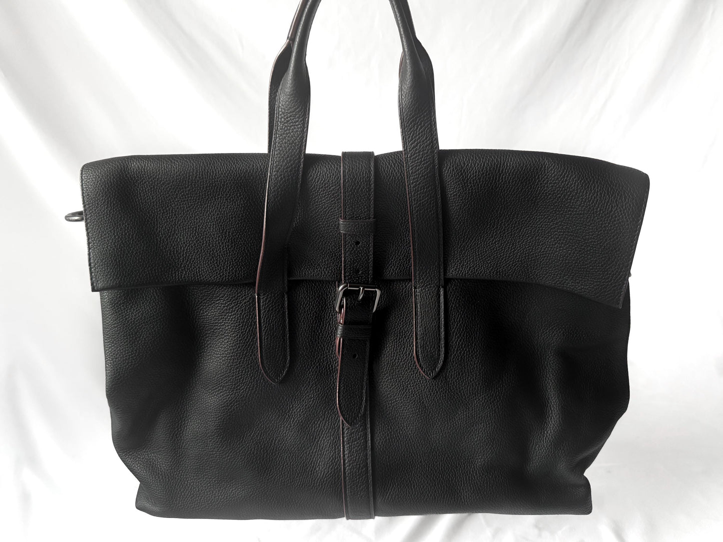 Modern Coach Black Metropolitan Portfolio Leather Tote Briefcase, Style 40532
