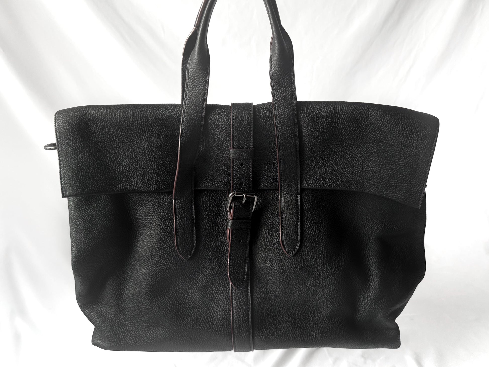 Modern Coach Black Metropolitan Portfolio Leather Tote Briefcase, Style 40532