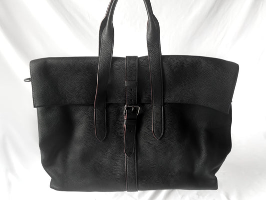 Modern Coach Black Metropolitan Portfolio Leather Tote Briefcase, Style 40532