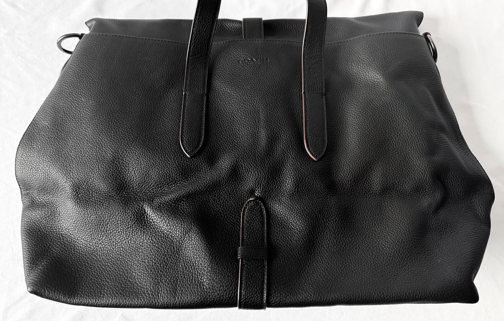 Modern Coach Black Metropolitan Portfolio Leather Tote Briefcase, Style 40532