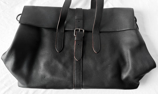 Modern Coach Black Metropolitan Portfolio Leather Tote Briefcase, Style 40532