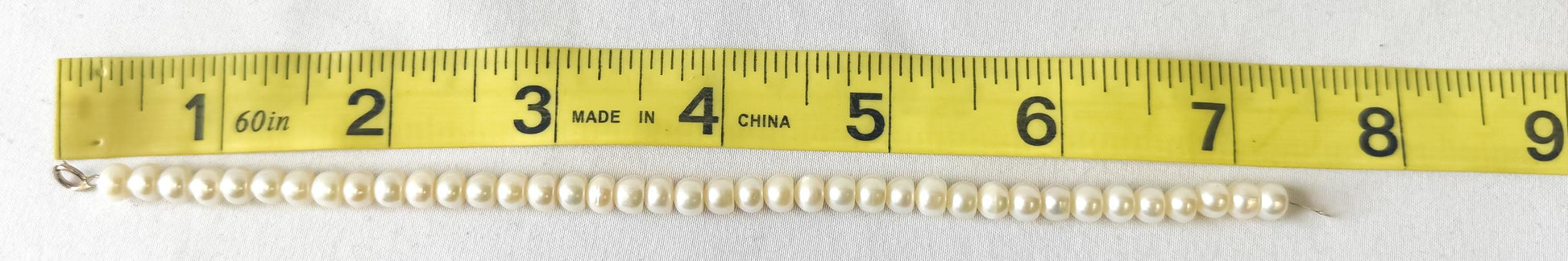 Michael Anthony Genuine Freshwater Pearl Beaded Bracelet with 10K Clasp, 7.5 Inches, Simple Elegant Minimalist Bridal Beachy Pearls