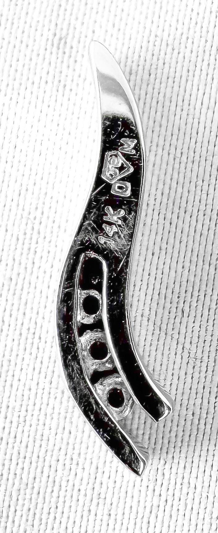 14K White Gold Diamond Journey Pendant, Simple Dainty Elegant Everyday Pendant