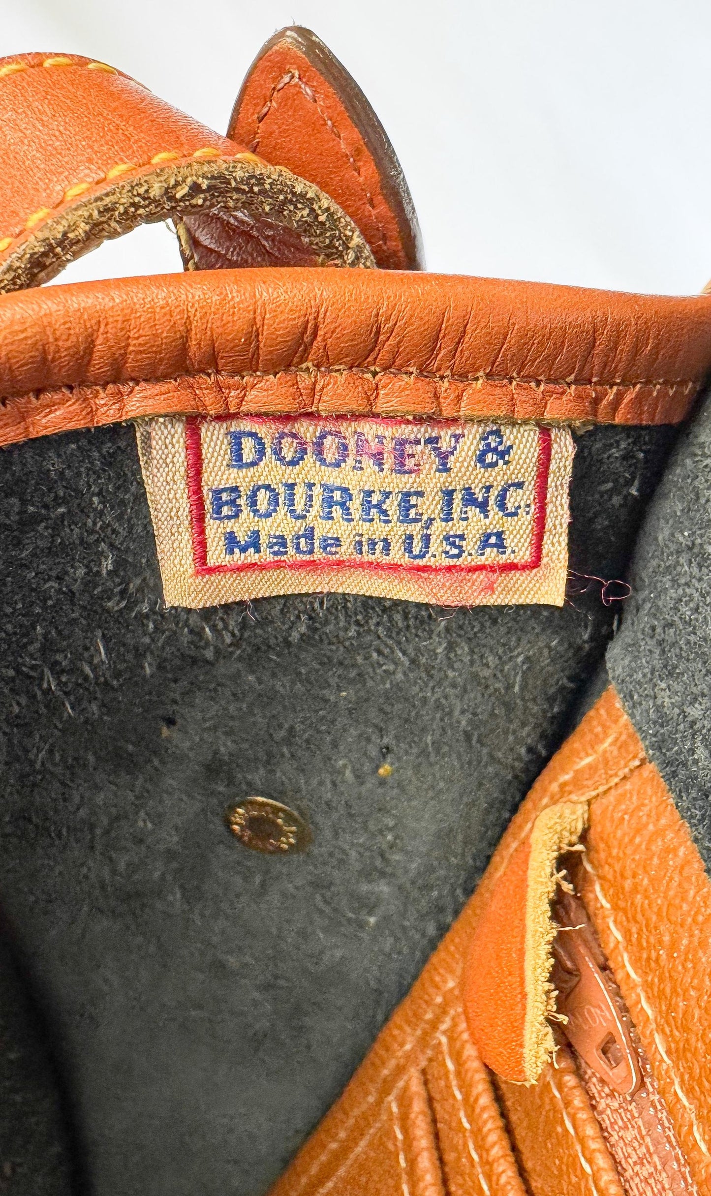 Vintage 90s Dooney and Bourke Surrey All Weather Leather Black Crossbody Bag