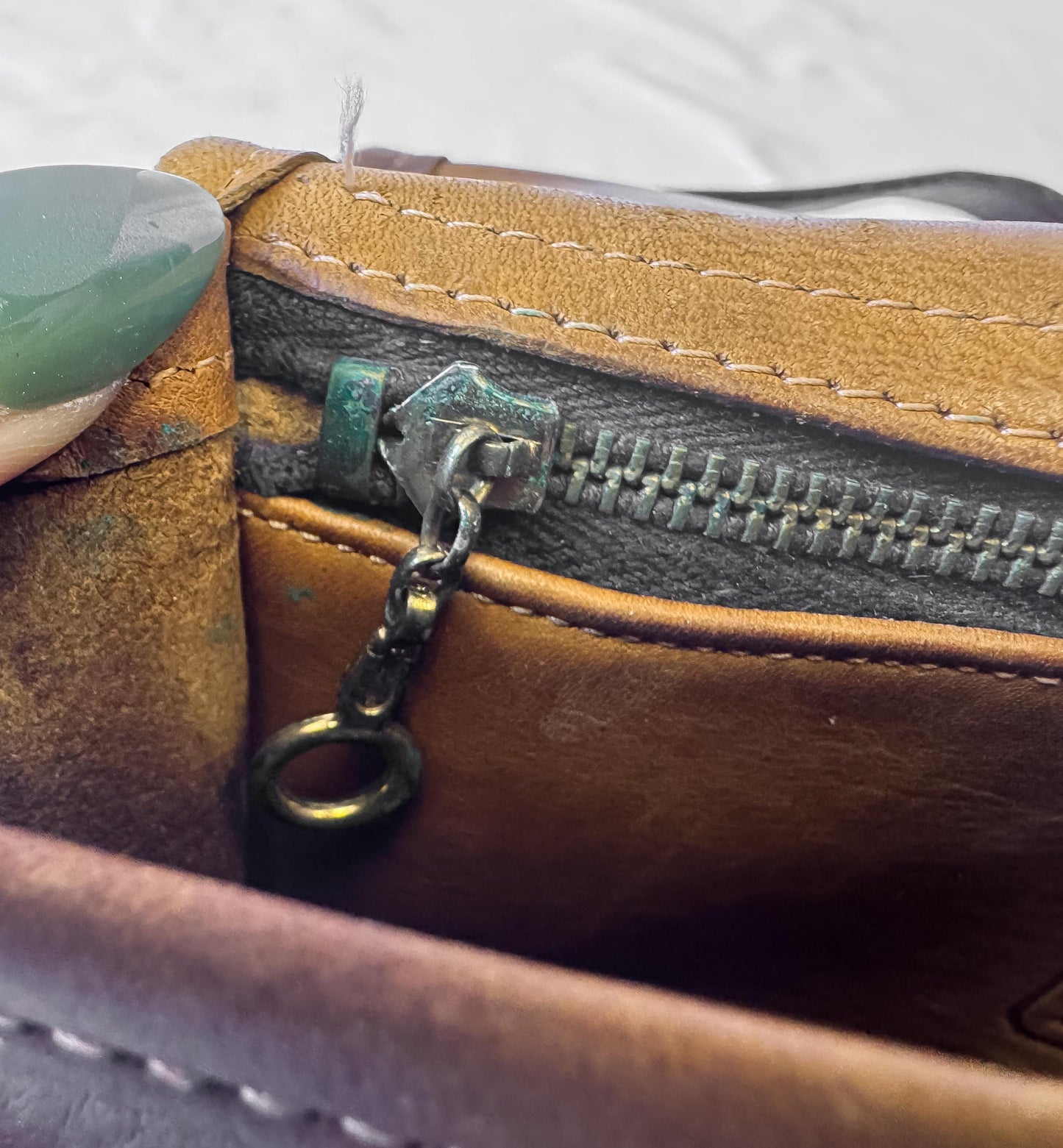 Vintage 70s Coach Tan Leather Saddle Pouch Crossbody Purse, Unique Rare Collectors Coach Bag