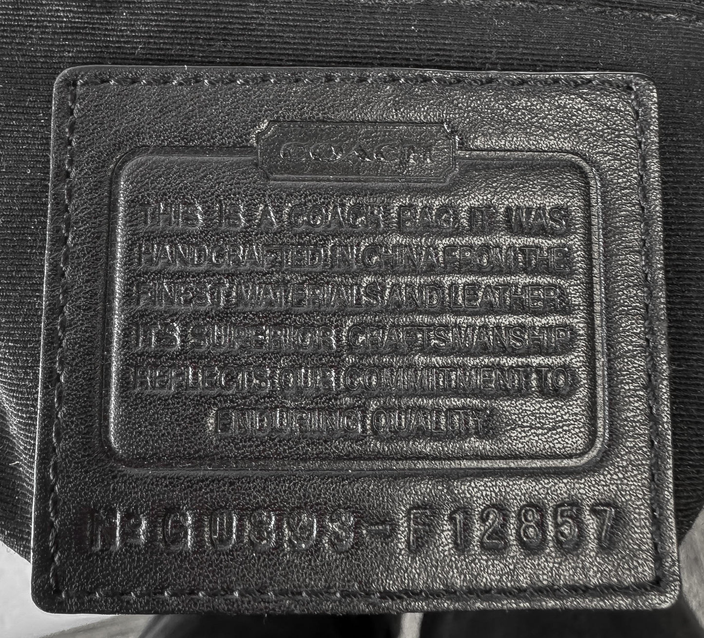 Y2K 00s Vintage Coach Ali Legacy Turnlock Beige Khaki Black Shoulder Bag, Style 12857