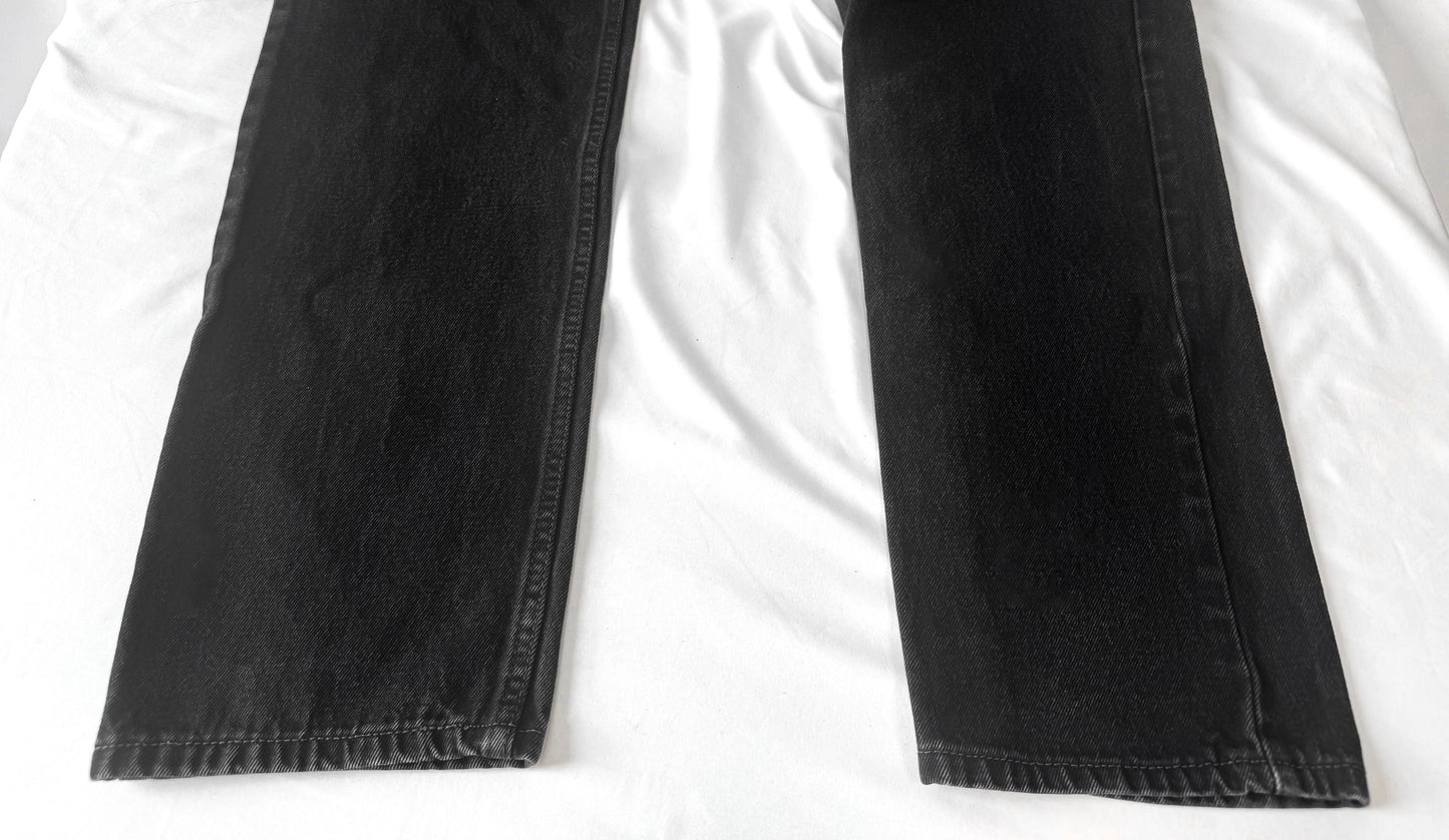 Vintage Levis 550 Black Relaxed Fit Straight Leg Unisex Jeans, Sz. 29" x 31"