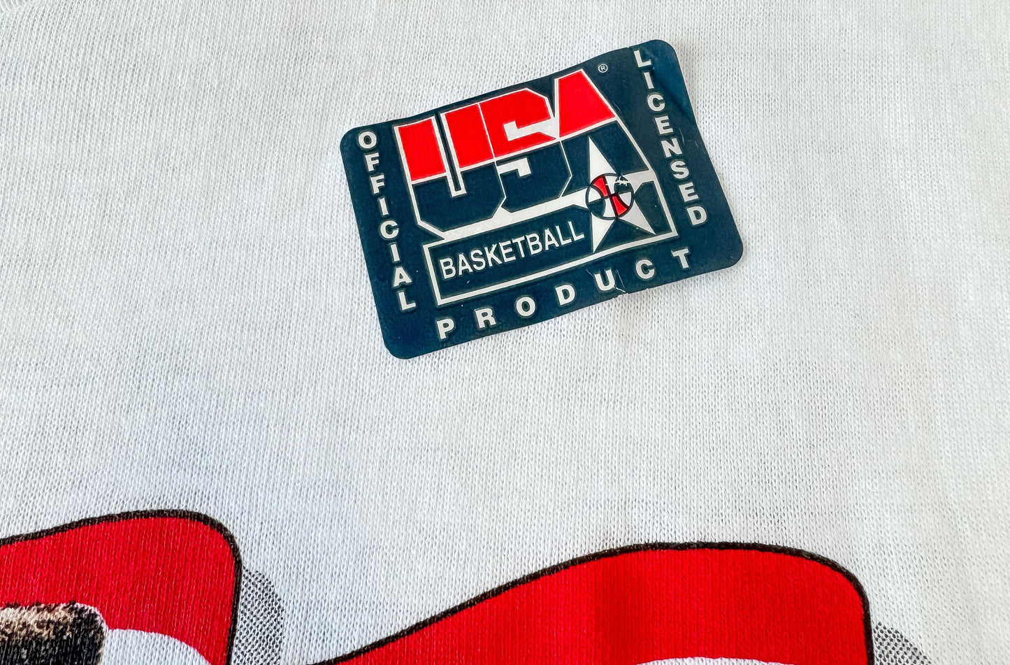 Vintage 1992 Olympic Dream Team Barcelona "America's Team" NBA Tee Shirt, Men's Sz. M, Vintage Retro NBA Sportswear Shirt
