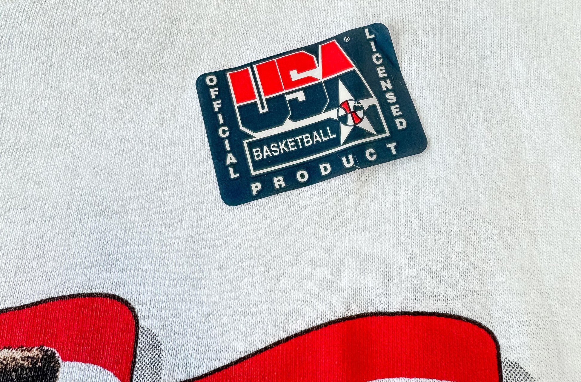 Vintage 1992 Olympic Dream Team Barcelona "America's Team" NBA Tee Shirt, Men's Sz. M, Vintage Retro NBA Sportswear Shirt