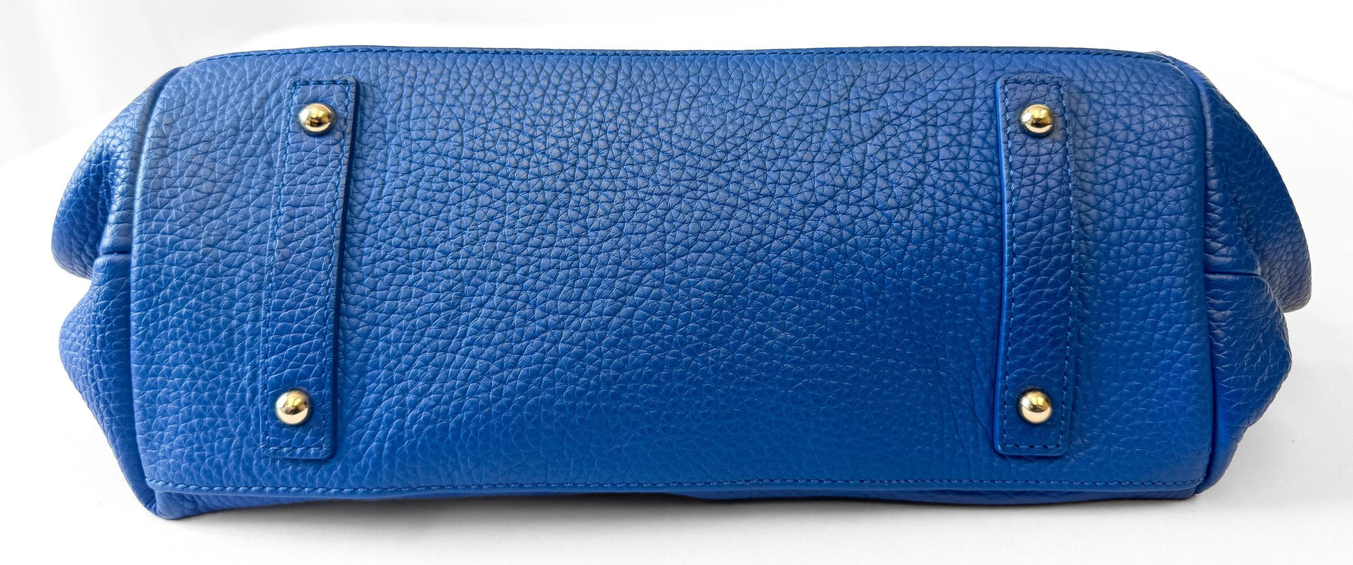 Modern Dooney and Bourke Samba Logo Lock Sac Pebbled Leather Blue Shoulder Bag