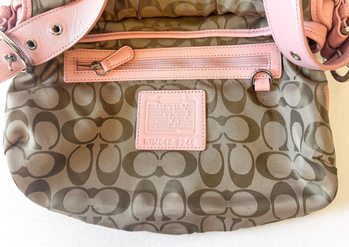 Vintage Y2K Coach Soho Medium Baby Pink Leather Shoulder Bag, Style 9248, 00s Rare Collectors Coach Purse