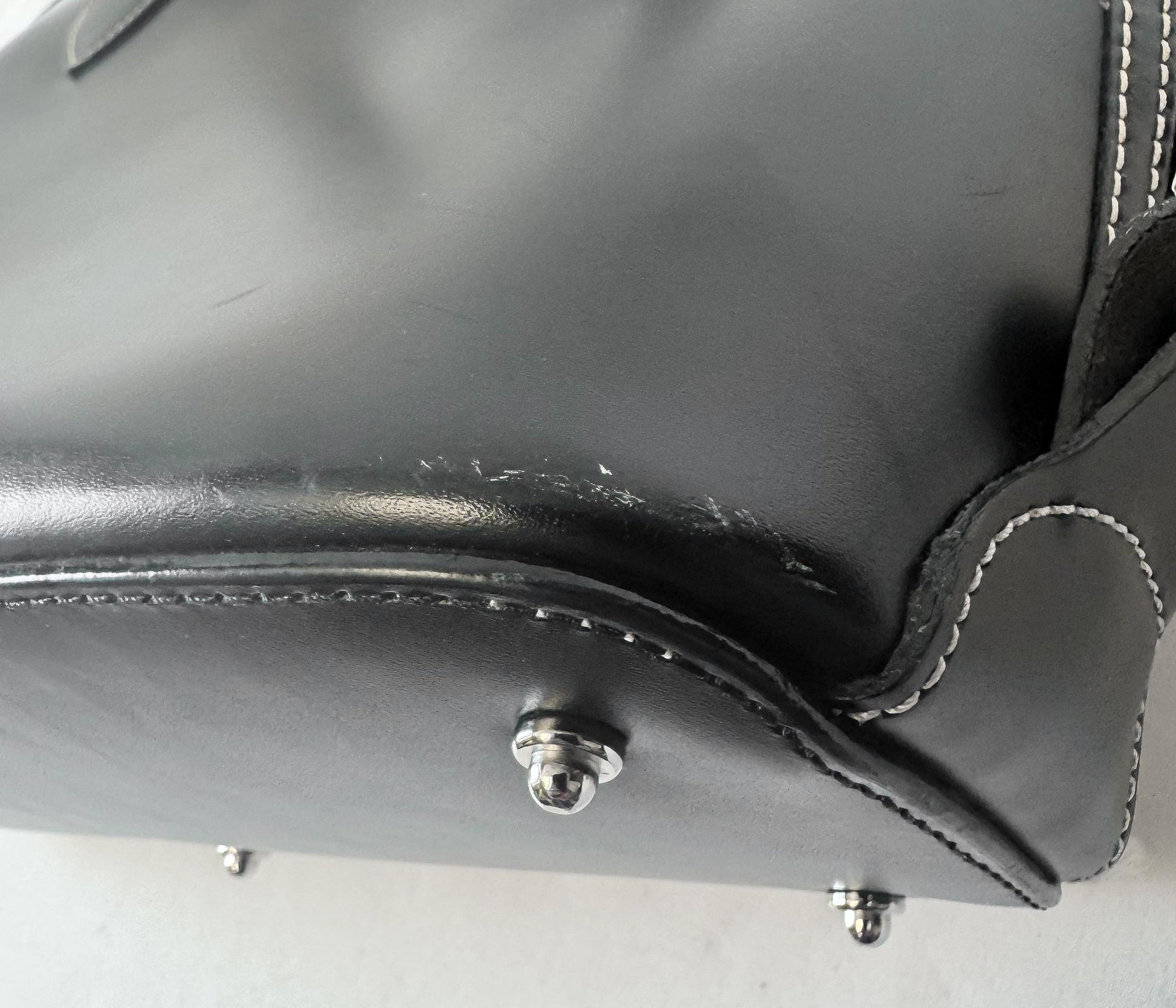 Vintage Dooney and Bourke Toiny Black Smooth Leather Satchel Top Handle Bag