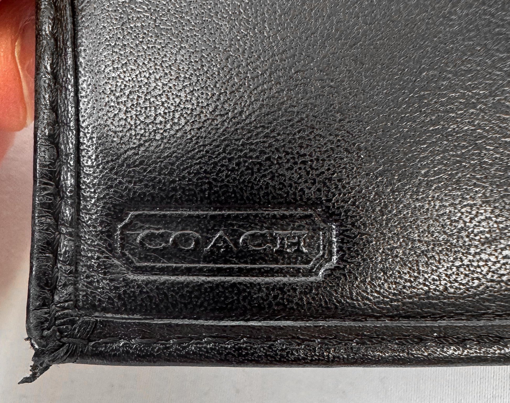 Y2K Vintage Coach Soho Signature Buckle Black Canvas Leather Wallet