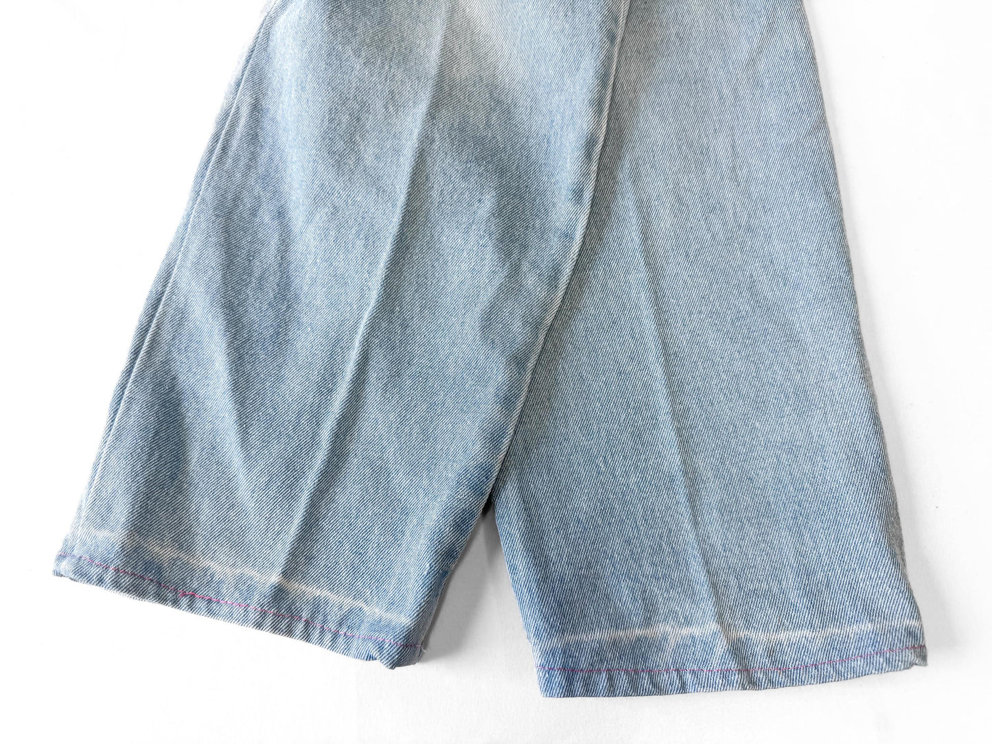Vintage Light Wash Plaid Patchwork Tapered Mom Jeans, Sz. 29" x 28"