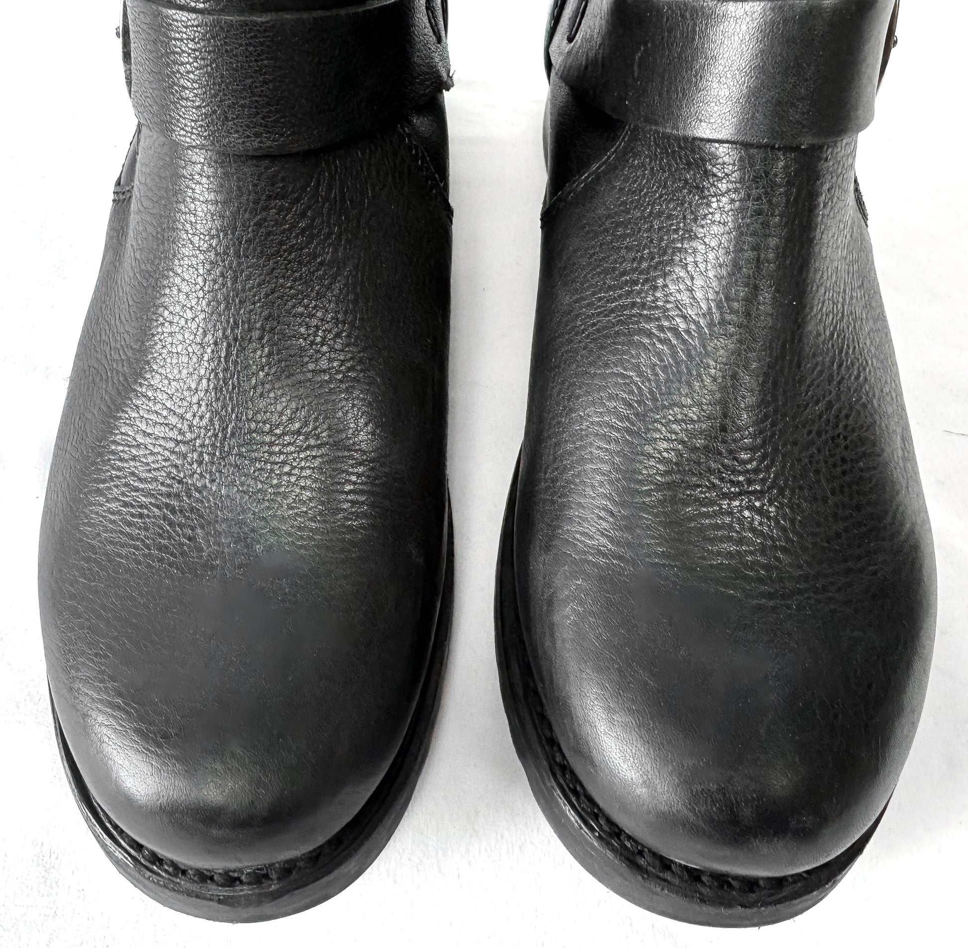 Vintage Style Frye Veronica Flex Black Leather Ankle Booties, Women's Sz. 10B