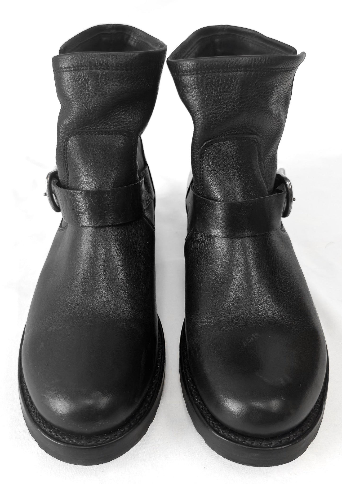 Vintage Style Frye Veronica Flex Black Leather Ankle Booties, Women's Sz. 9B