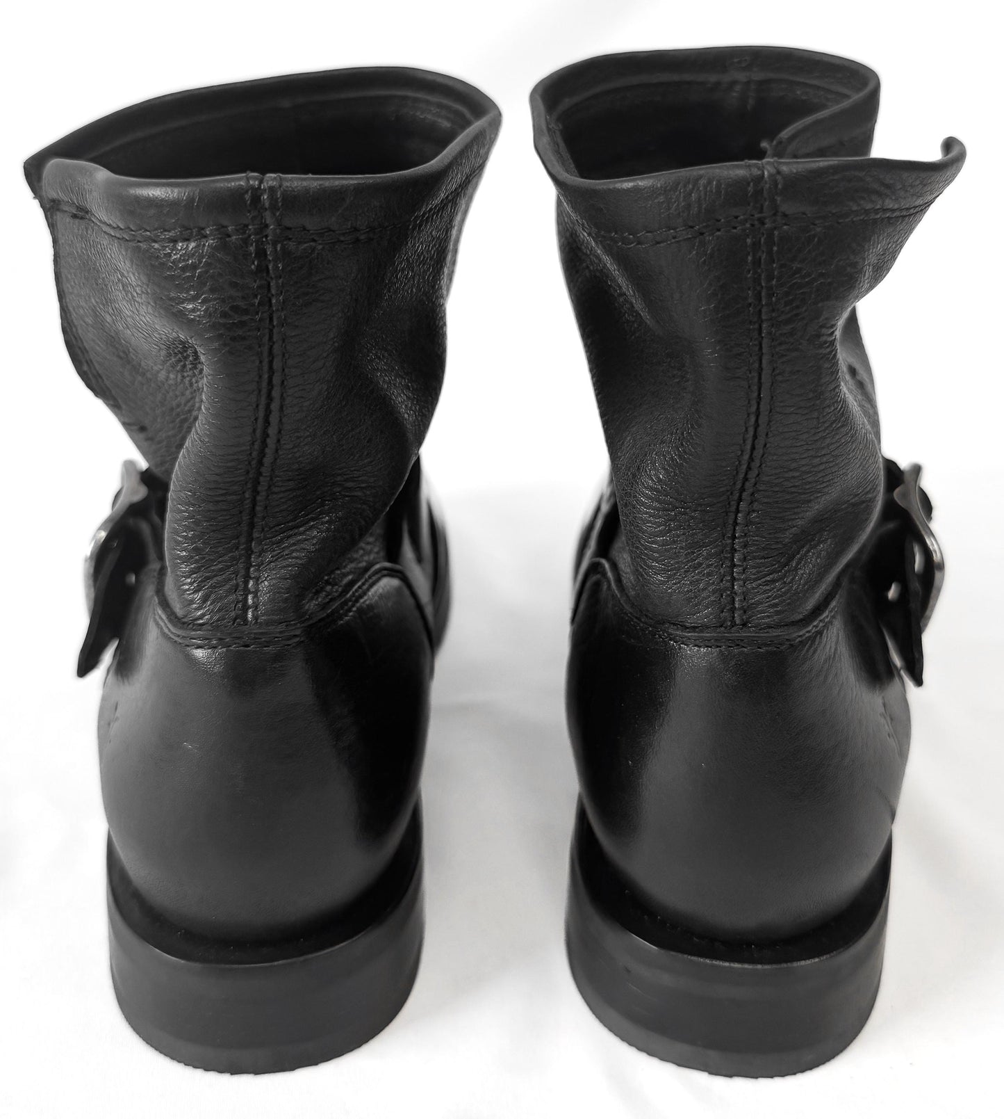 Vintage Style Frye Veronica Flex Black Leather Ankle Booties, Women's Sz. 9B