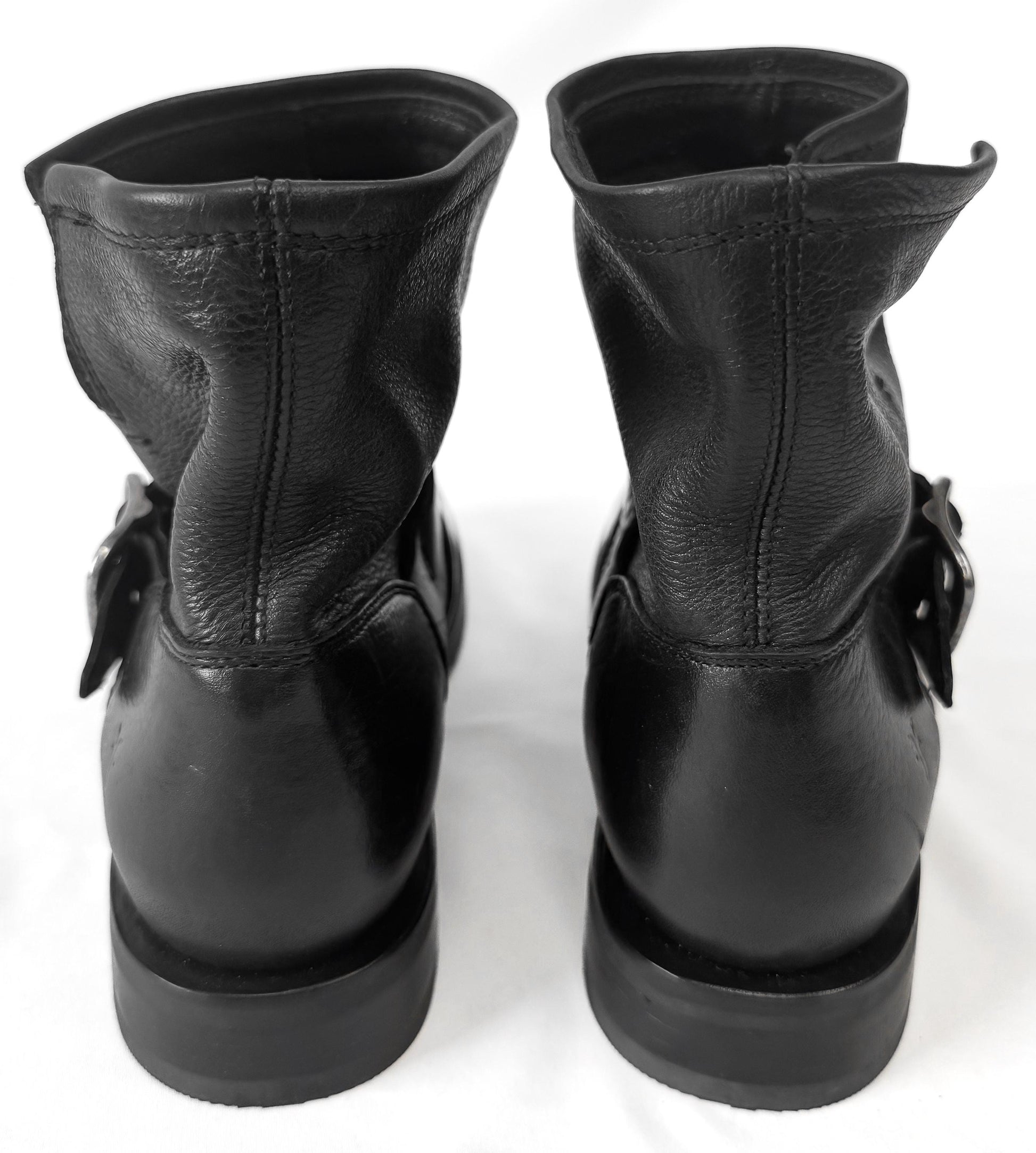 Vintage Style Frye Veronica Flex Black Leather Ankle Booties, Women's Sz. 9B