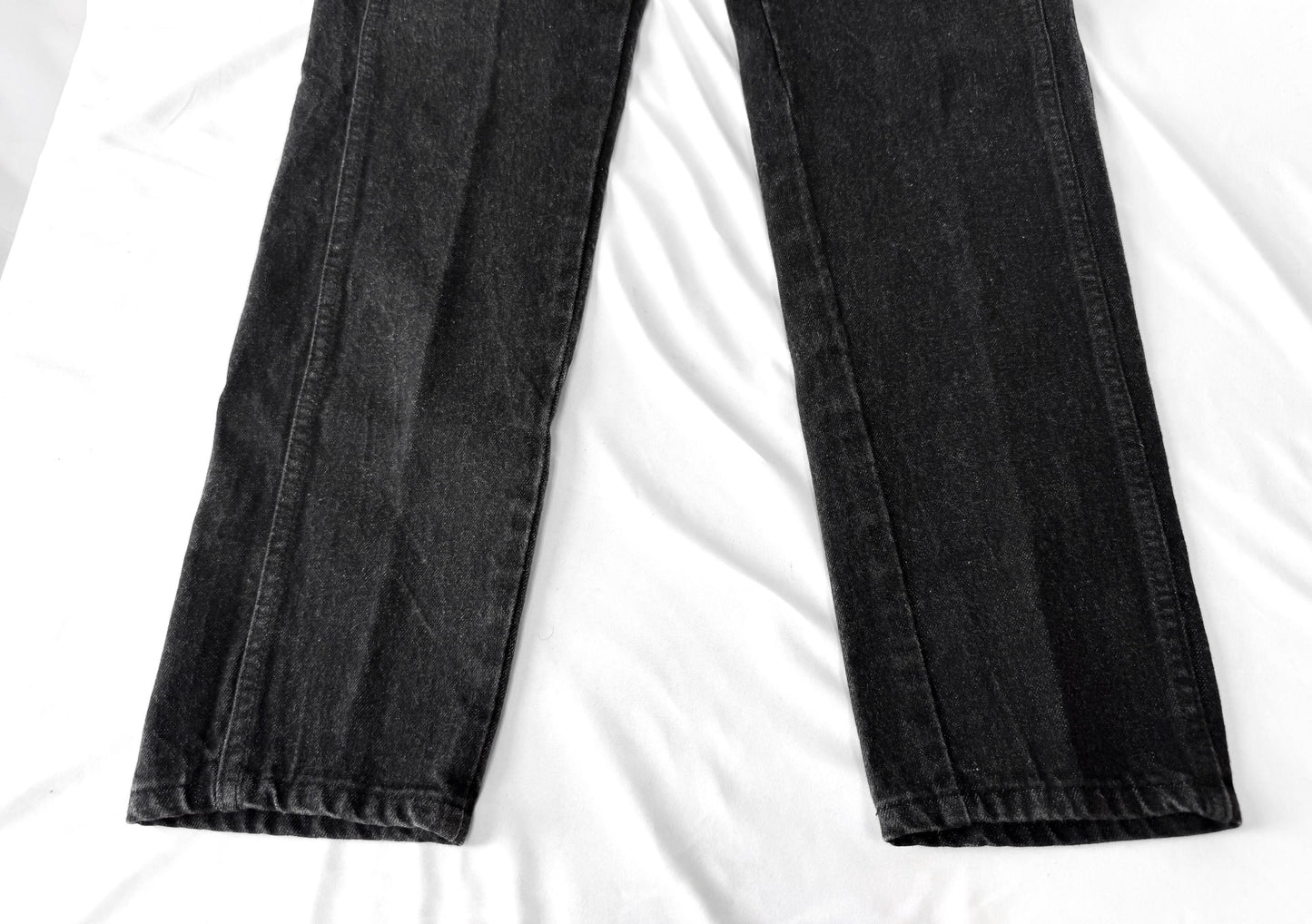 Vintage Wrangler Black Faded Single Pocket Tapered Denim Jeans, Sz. 28" x 30.5", Vintage Western Jeans
