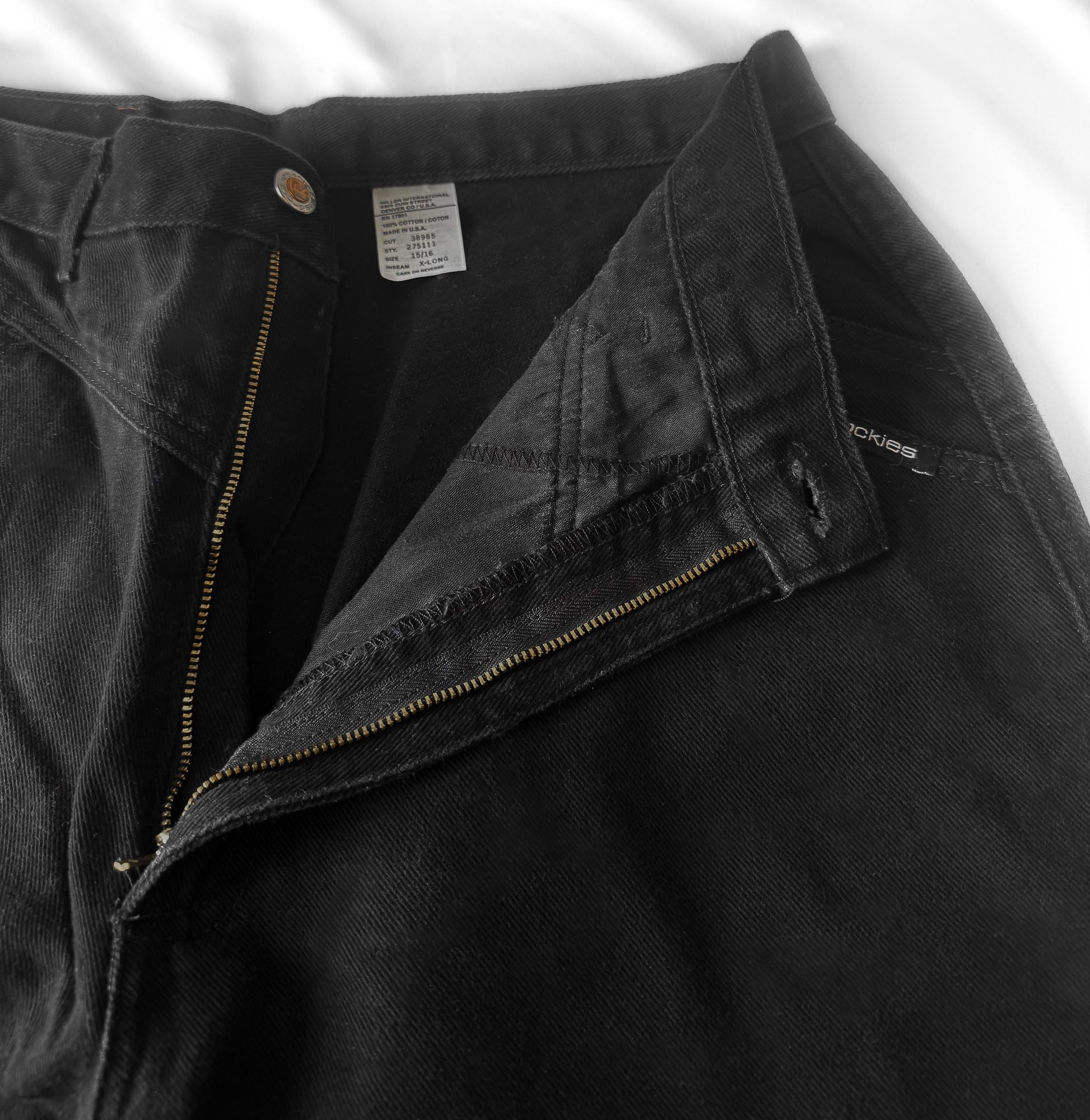 Vintage Rockies Black Tapered High Rise Jeans, Sz. 31" x 36", Vintage Western Style Jeans