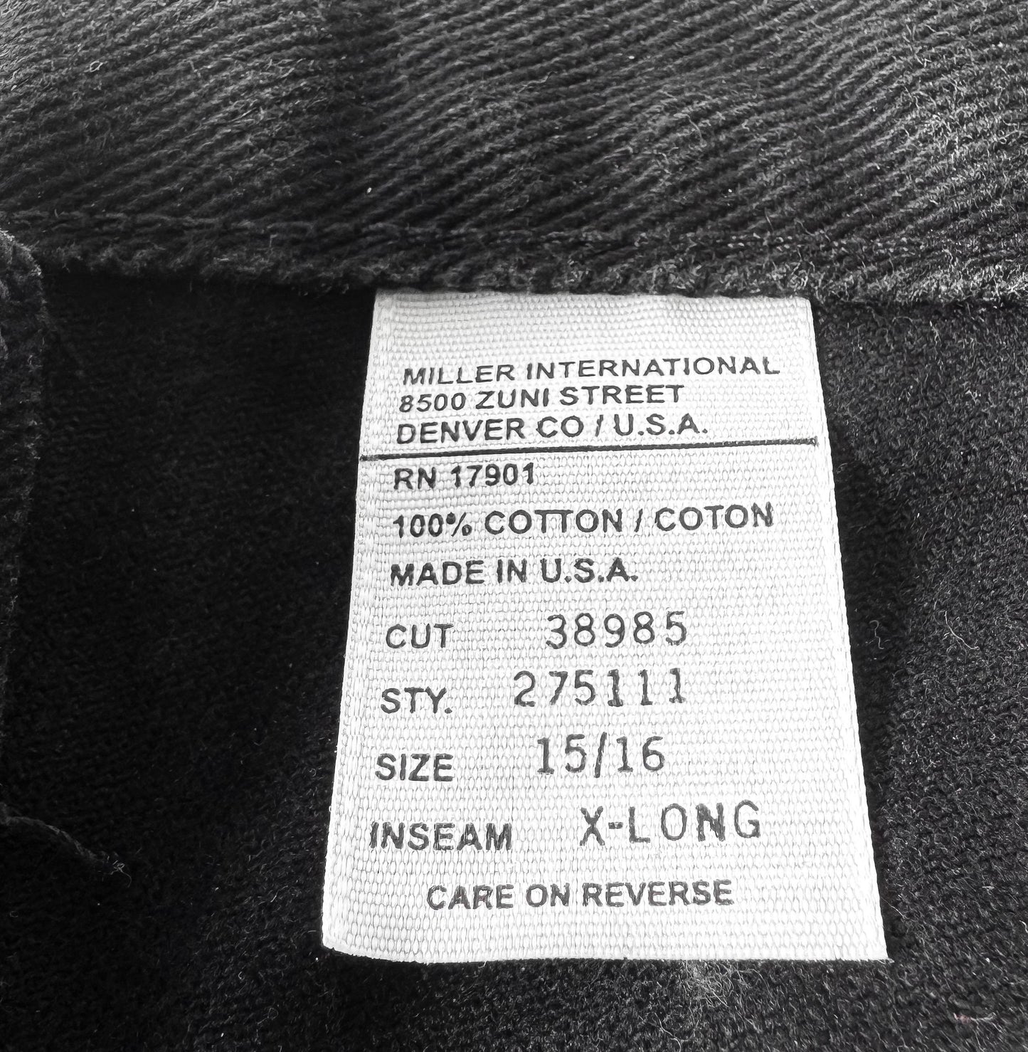 Vintage Rockies Black Tapered High Rise Jeans, Sz. 31" x 36", Vintage Western Style Jeans