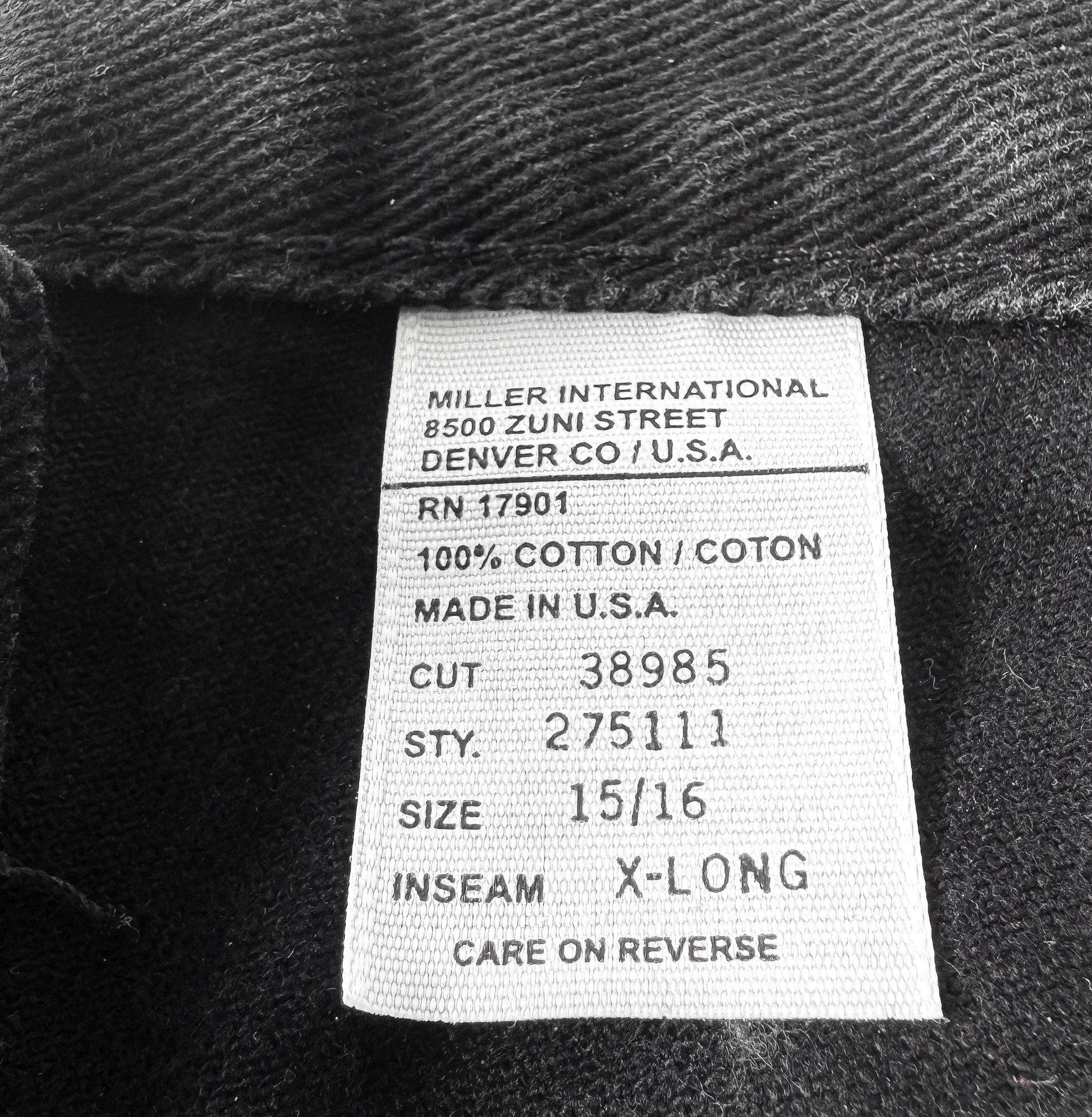 Vintage Rockies Black Tapered High Rise Jeans, Sz. 31" x 36", Vintage Western Style Jeans