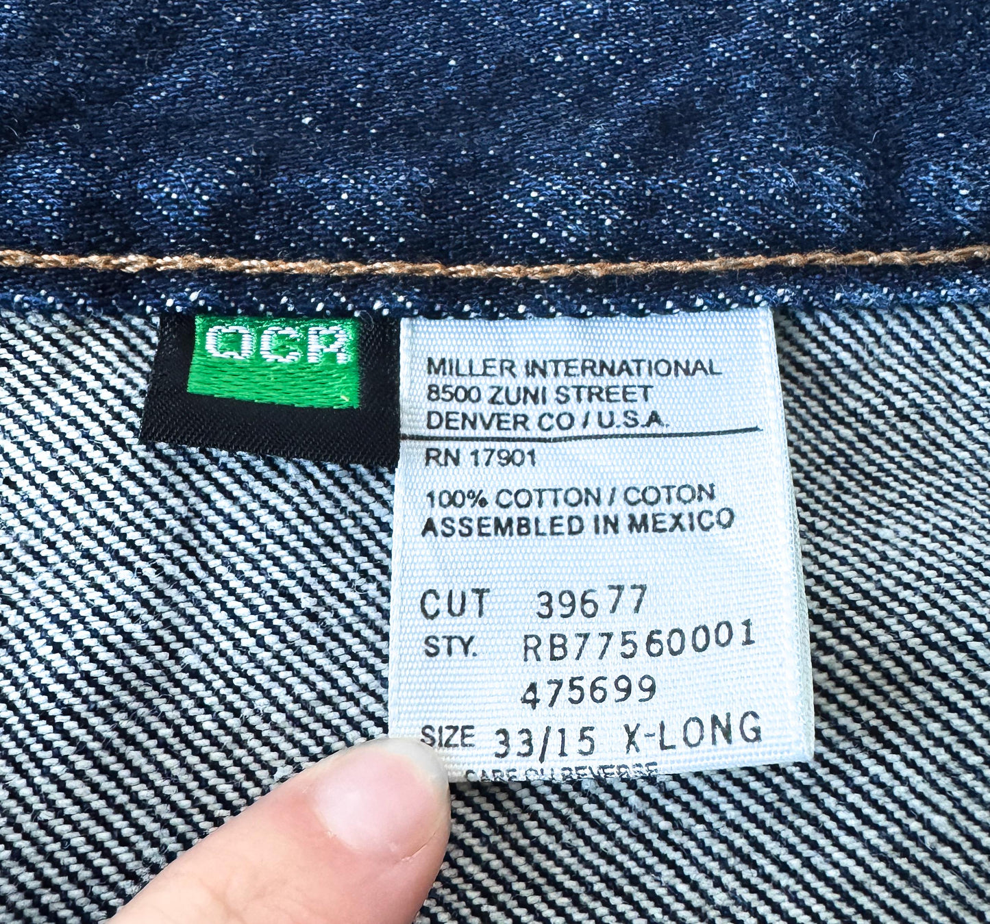 Vintage Rockies Dark Wash High Rise Tapered Leg Jeans, Sz. 30" x 36", Vintage Western Jeans