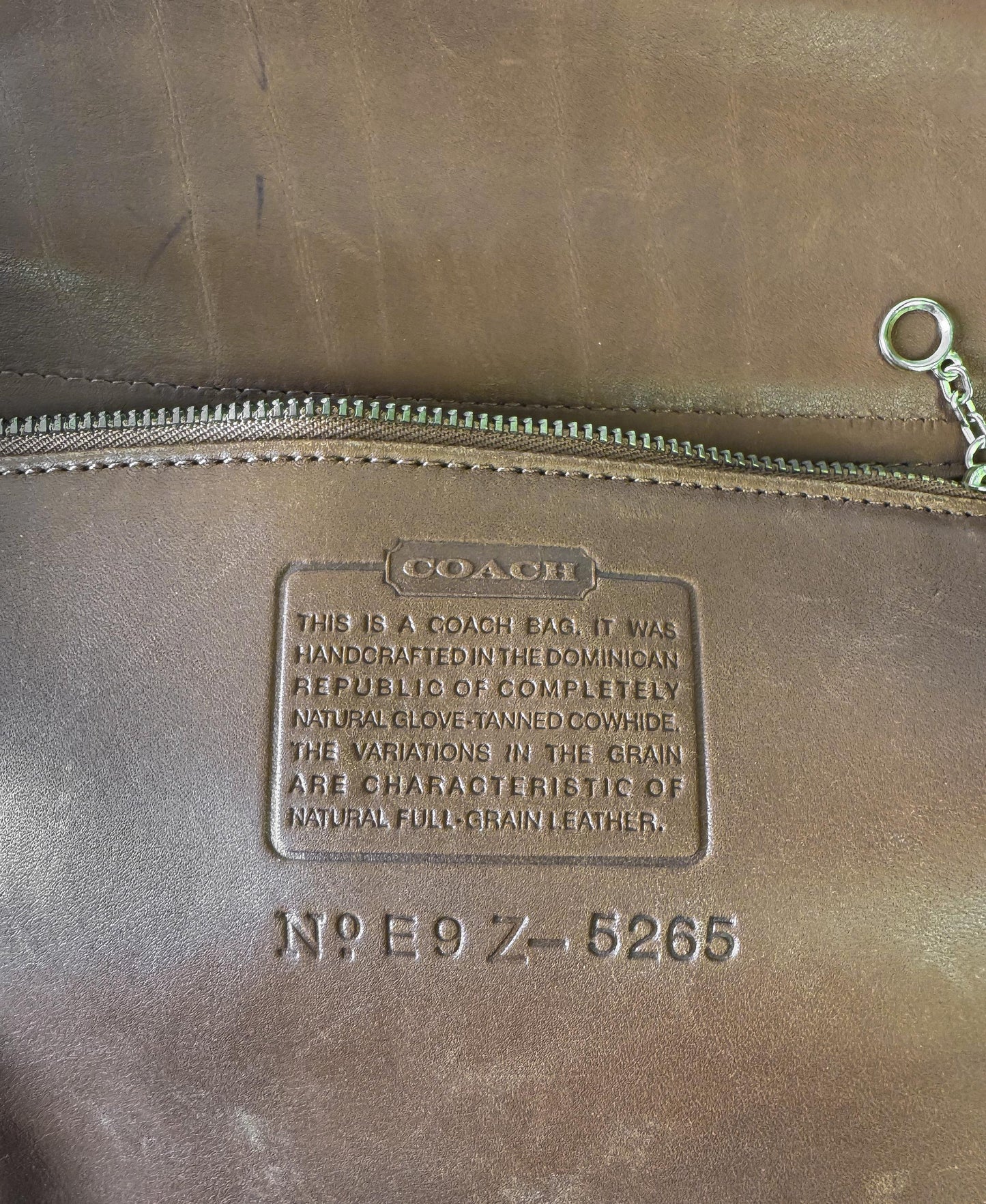 Vintage Coach British Tan Brown Lexington Leather Briefcase, Style 5265, Vintage Rare Collectors Coach Bag