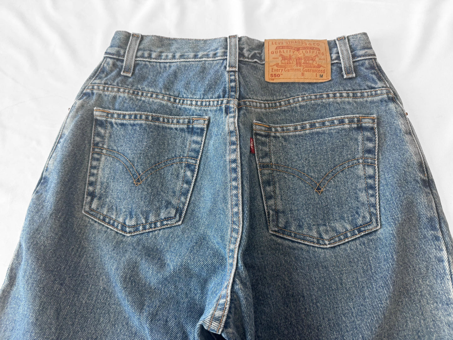 Vintage Levi's 550 Medium Wash High Rise Tapered Mom Jeans, Women's Sz. 28" x 30"