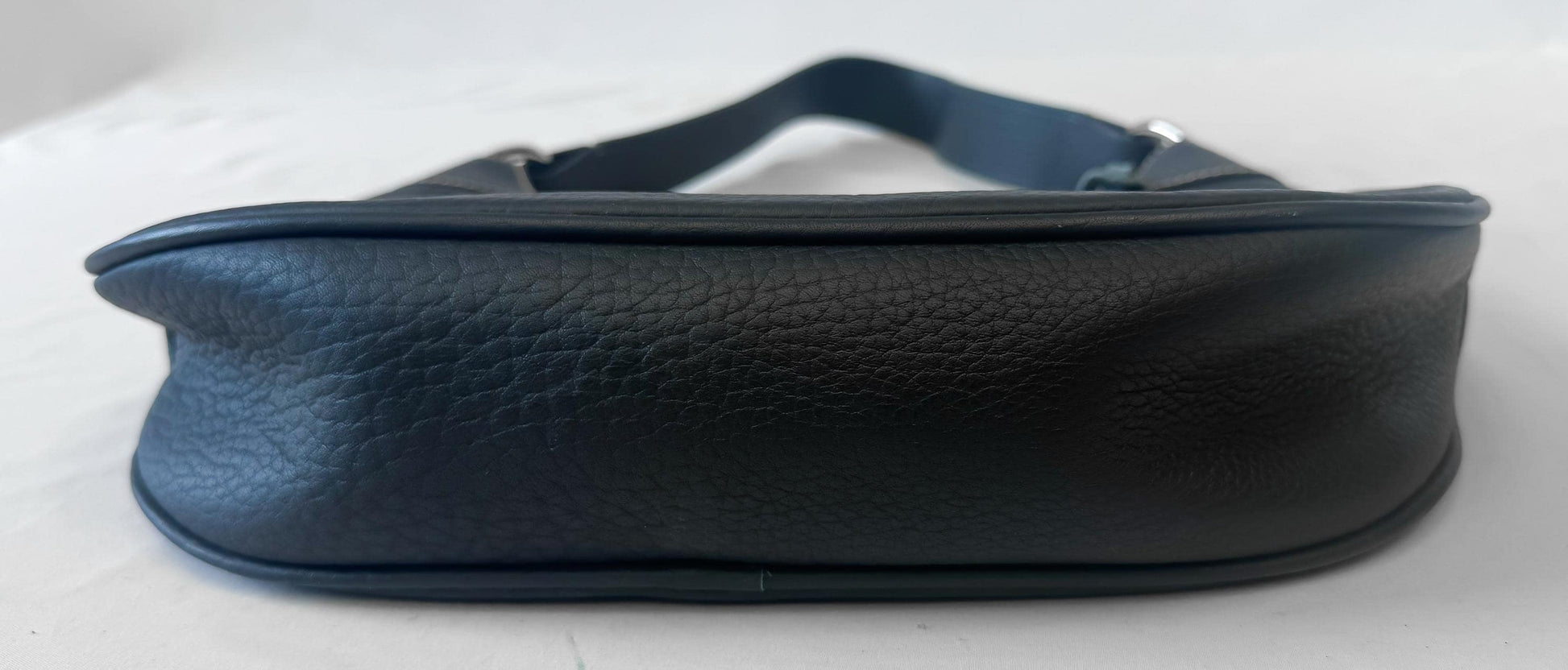 Vintage Style Dooney and Bourke Dark Navy Pebbled Hobo Shoulder Bag
