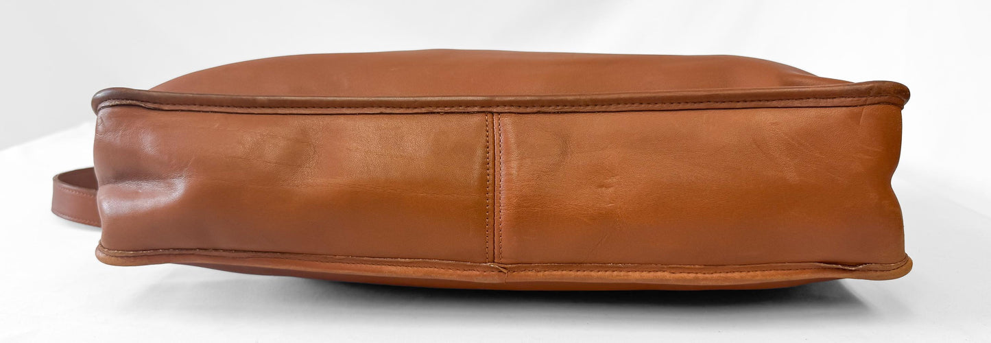 Vintage Coach British Tan Brown Lexington Leather Briefcase, Style 5265, Vintage Rare Collectors Coach Bag