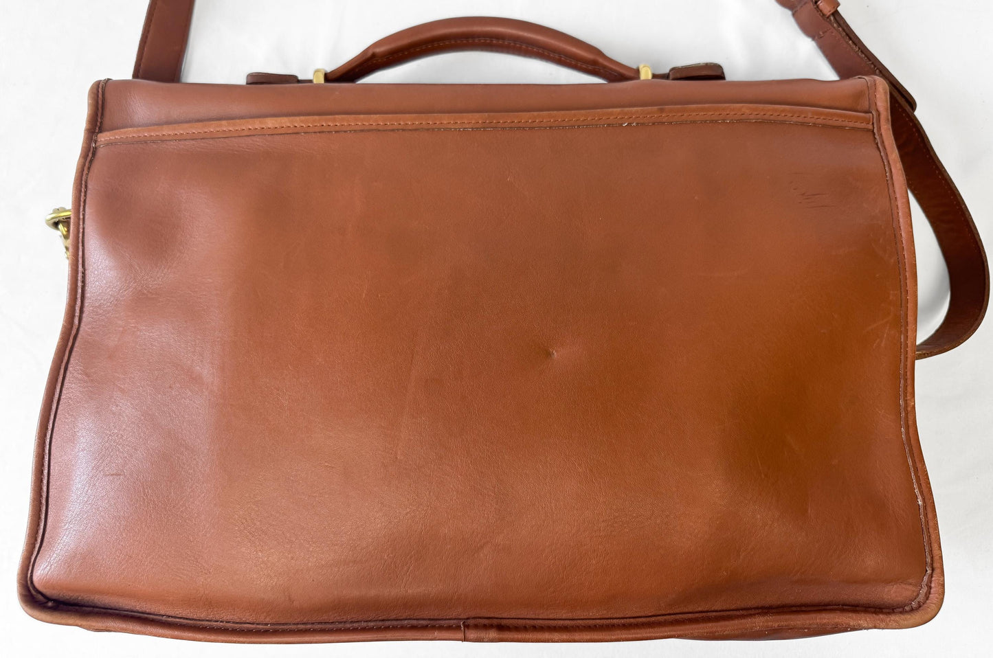 Vintage Coach British Tan Brown Lexington Leather Briefcase, Style 5265, Vintage Rare Collectors Coach Bag