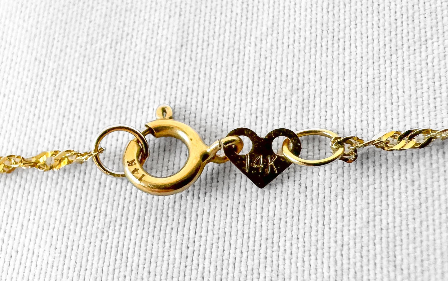 Vintage OroAmerica 14K Yellow Gold Twisted Serpentine Chain Approx. 18" Approximately 1mm Width, Simple Dainty Minimalist Layering Chain