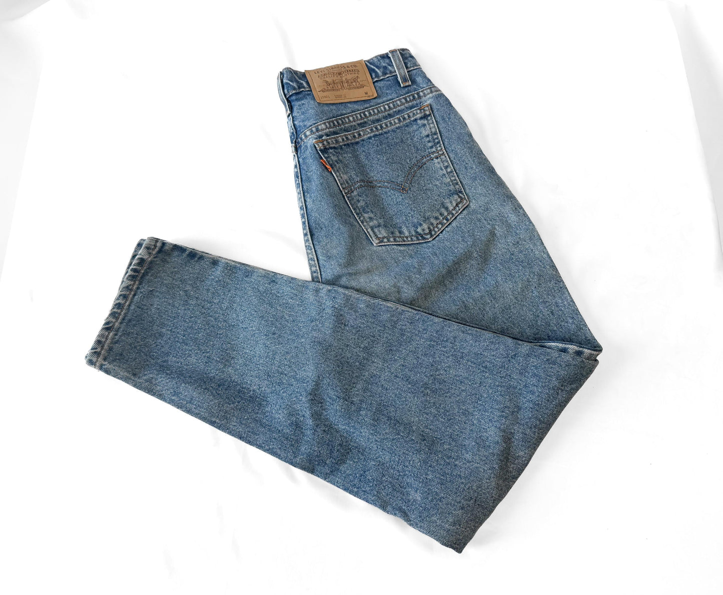 90s Levi's Orange Tab Medium Wash 921 Tapered Leg Mom Jeans, Size 29" x 30"