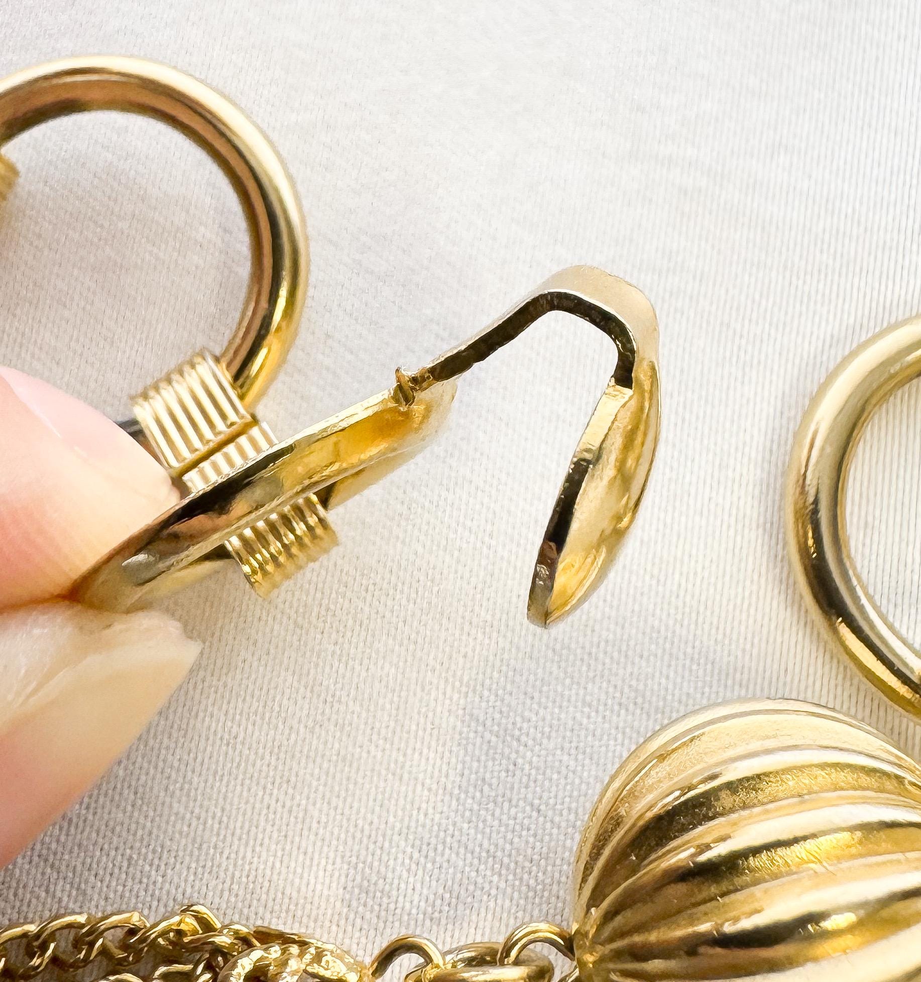 Vintage Gold Toned Mini Circle Adjustable Chain Link Belt