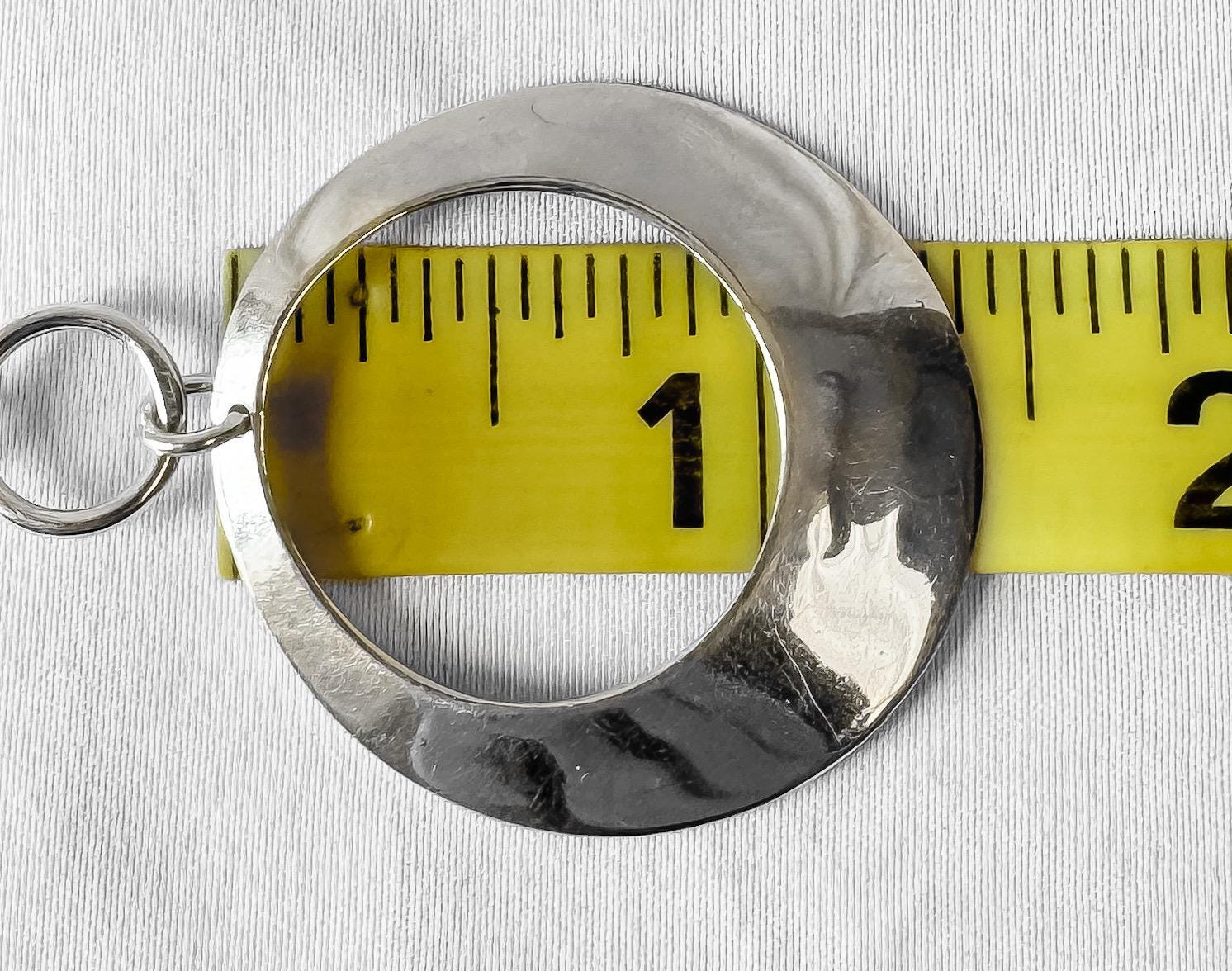 Vintage 925 Sterling Silver Mexico MD-120 Circle Toggle Bracelet