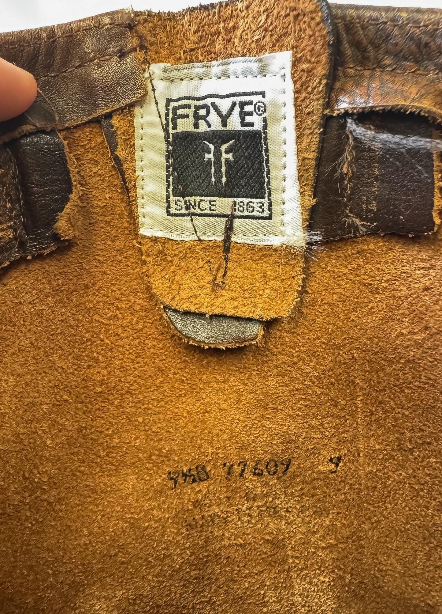 Vintage Style Frye Veronica Tall Knee High Brown Leather Boots, Sz. 9.5B