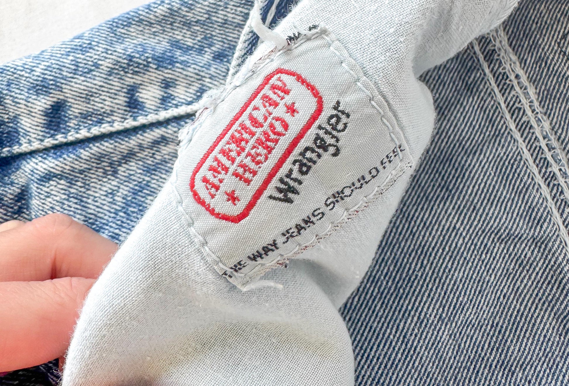 90s Wrangler Medium Acid Wash Men's Tapered Leg Jeans, Men's Sz. 36" x 32", Rare Vintage Western Jeans