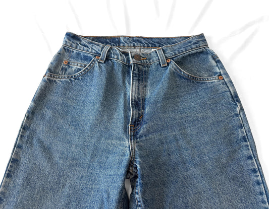 90s Levi's Orange Tab Medium Wash 921 Tapered Leg Mom Jeans, Size 29" x 30"