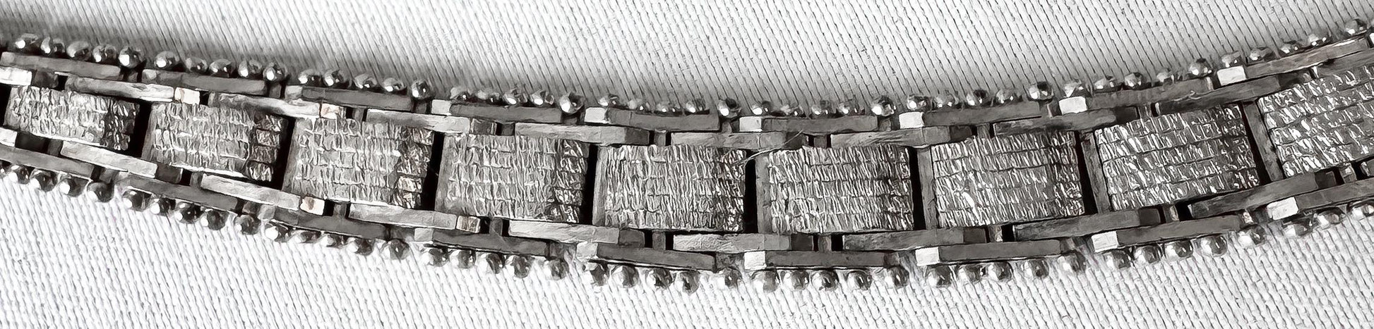 Vintage 925 Italy Amethyst Butterfly Riccio Chain Pendant 16.5 Inch Choker Necklace, Boho Whimsy Brutalist Style Necklace