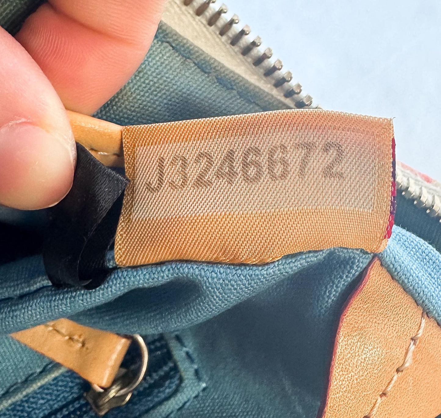 Y2K Vintage Dooney and Bourke Off White Rainbow Watercolor Paint Splash Monogram Hobo Shoulder Bag