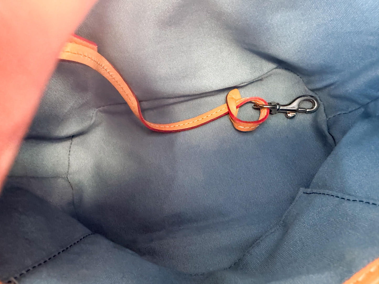 Y2K Vintage Dooney and Bourke Off White Rainbow Watercolor Paint Splash Monogram Hobo Shoulder Bag