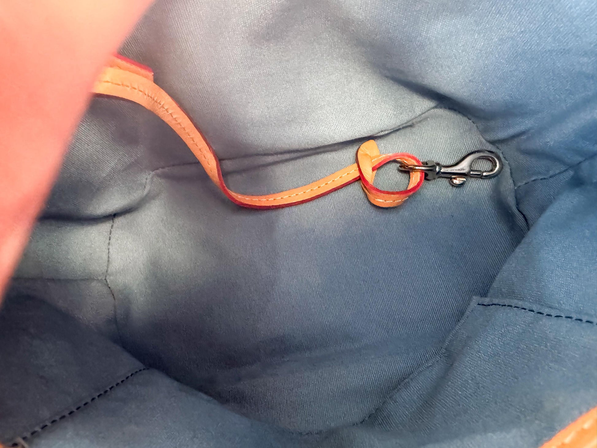 Y2K Vintage Dooney and Bourke Off White Rainbow Watercolor Paint Splash Monogram Hobo Shoulder Bag