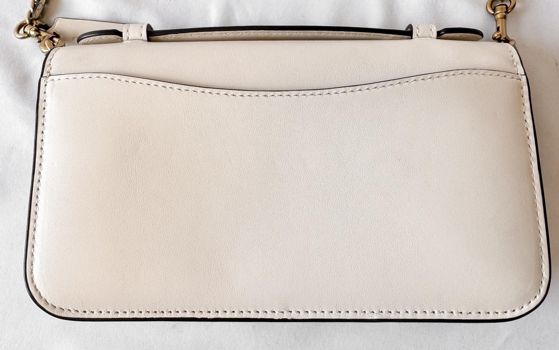 Modern Coach Bea Chalk White Leather Crossbody Bag, Style #CH802