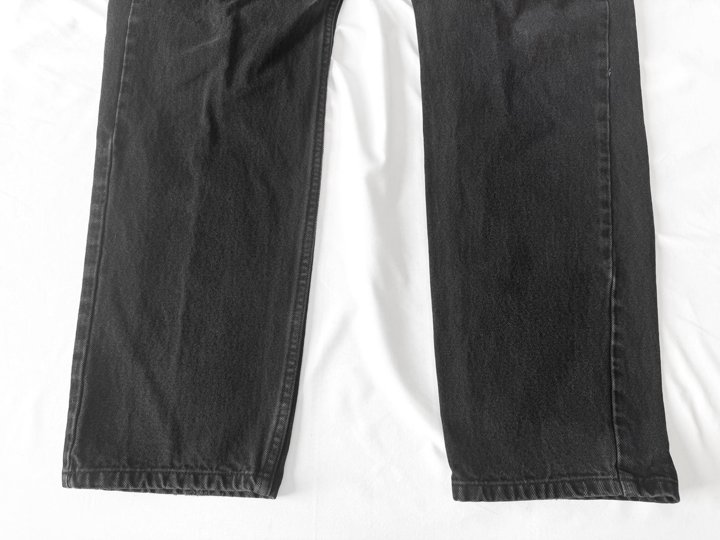 Vintage Levi's Orange Tab 505 Black Straight Leg Unisex Jeans, Sz. 37" x 29"