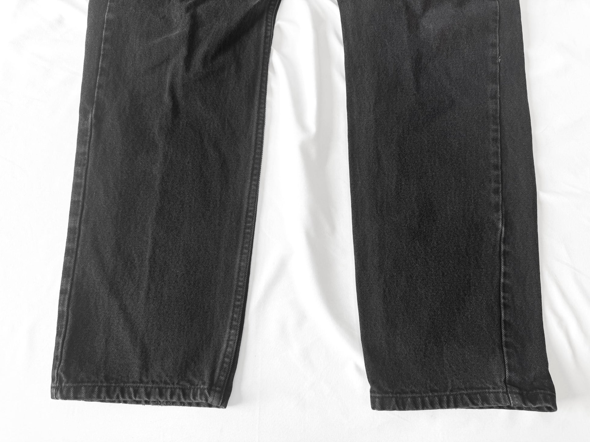 Vintage Levi's Orange Tab 505 Black Straight Leg Unisex Jeans, Sz. 37" x 29"