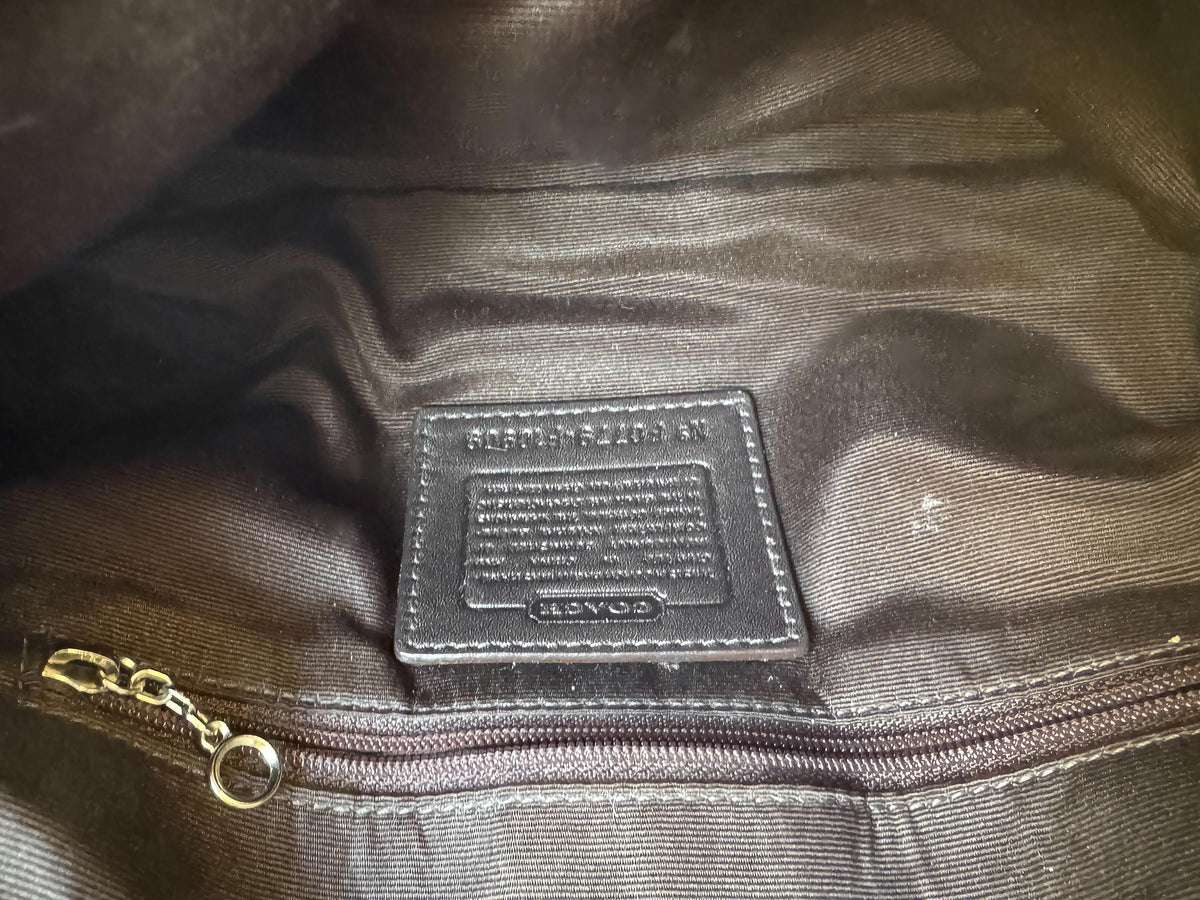 Y2K Coach Soho Small British Tan Color Block Leather Shoulder Bag, Style #10909