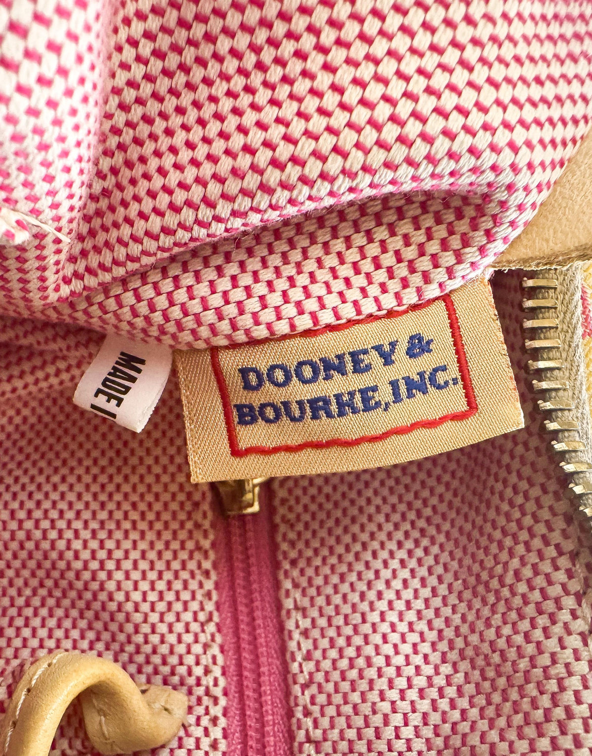 Y2K Dooney and Bourke Yellow Sweetheart Monogram Hobo Shoulder Bag